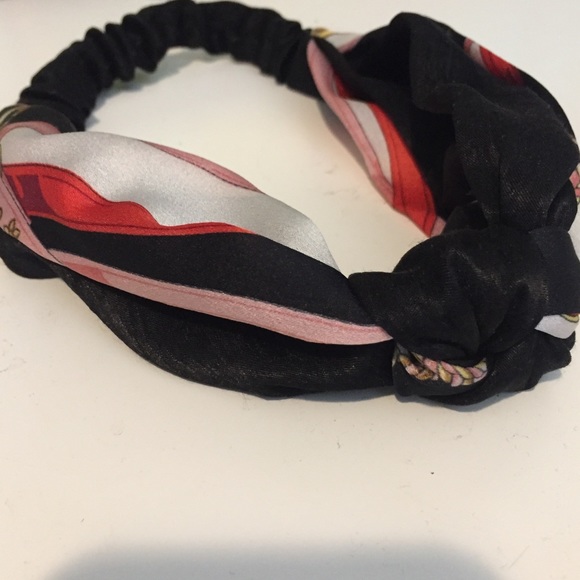 Satin headband vintage print - Picture 3 of 3